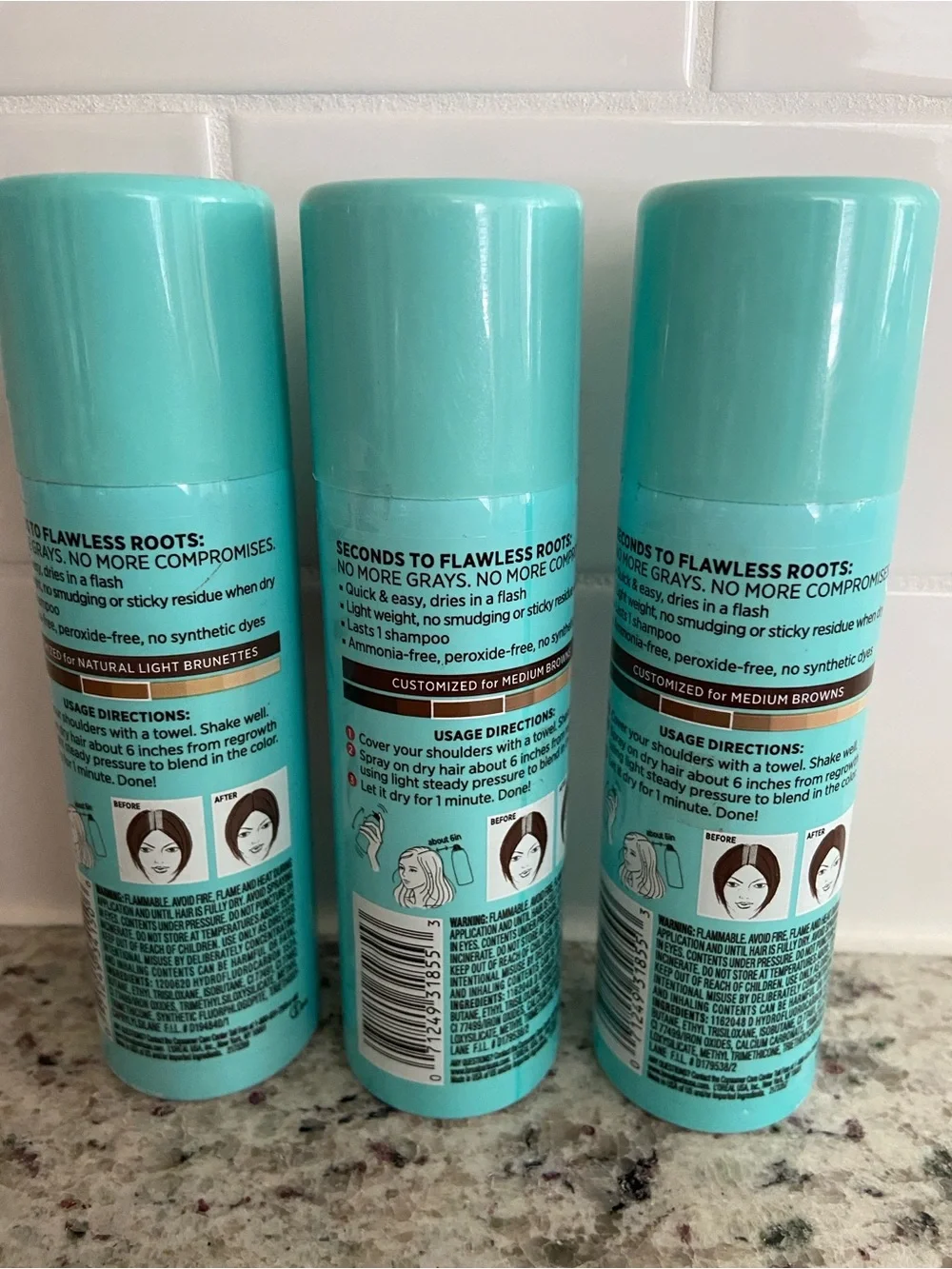 L'Oreal Light Brown and Medium Brown Magic Root Cover Up Spray